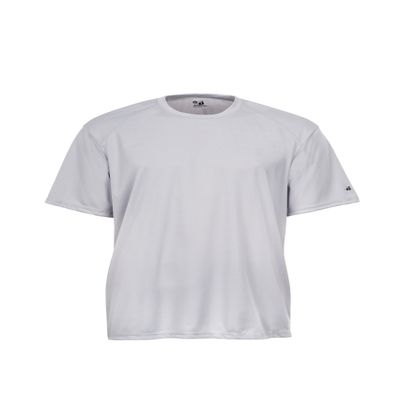 Badger Sportswear Boys' B-Dry Tee, Silver, Medium
