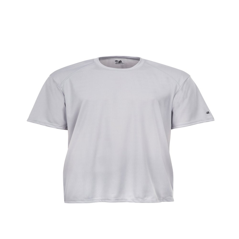 Badger Sportswear Boys' B-Dry Tee, Silver, Medium