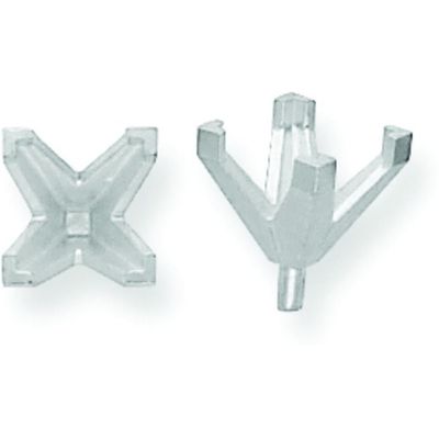 14K White Gold 4 Prong Princess Peg V-End Setting 4.5mm