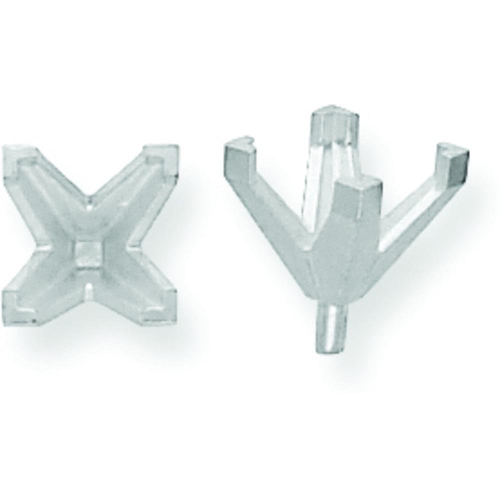14K White Gold 4 Prong Princess Peg V-End Setting 4.5mm