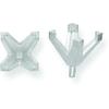 14K White Gold 4 Prong Princess Peg V-End Setting 4.5mm view 1