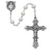 6MM Pearl Glass Rosary view 1
