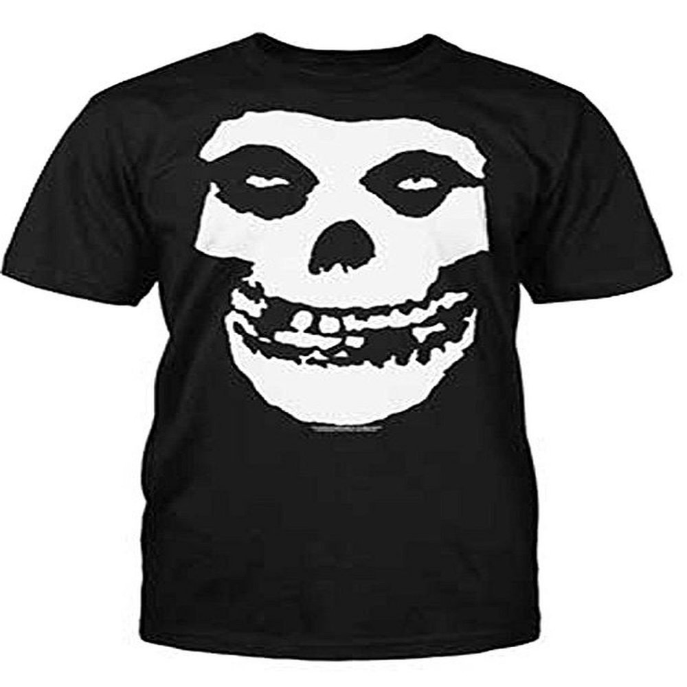 Authentic THE MISFITS Classic Fiend Skull logo T-SHIRT XL NEW - Black