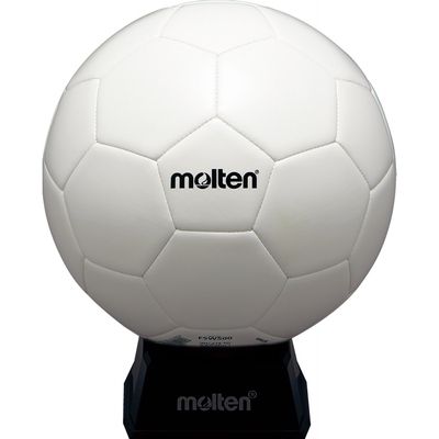 Molten F5W500 Soccer Ball, Sign Ball, No. 5, White, with Stand