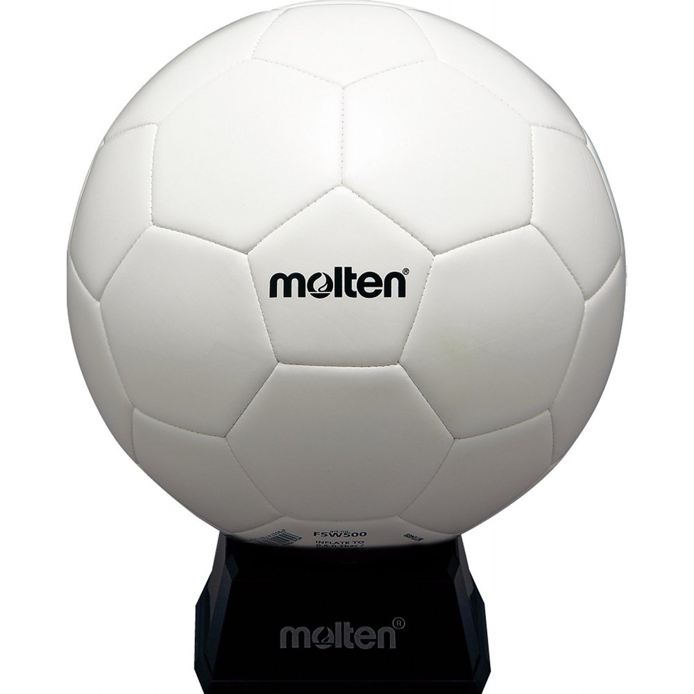 Molten F5W500 Soccer Ball, Sign Ball, No. 5, White, with Stand