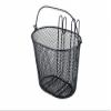 Point Front wheel childrens basket Front Handlebar Basket black view 1
