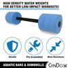 CanDo Aquatic Swim Bars and Dumbbells for Learning to Swim, Hydrotherapy, Swimming, Water Aerobics, Rehab, Swim Lessons, Pool Fitness view 3