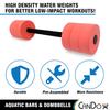 CanDo Aquatic Swim Bars and Dumbbells for Learning to Swim, Hydrotherapy, Swimming, Water Aerobics, Rehab, Swim Lessons, Pool Fitness view 3