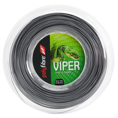 Polyfibre Unisex's Viper String Reel-Grey, 1.25 mm