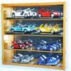 1/18 Scale Diecast Display Case Cabinet Holder Rack w/UV Protection- Lockable with Mirror Back, Black view 2