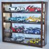 1/18 Scale Diecast Display Case Cabinet Holder Rack w/UV Protection- Lockable with Mirror Back, Black view 3