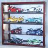 1/18 Scale Diecast Display Case Cabinet Holder Rack w/UV Protection- Lockable with Mirror Back, Black view 4