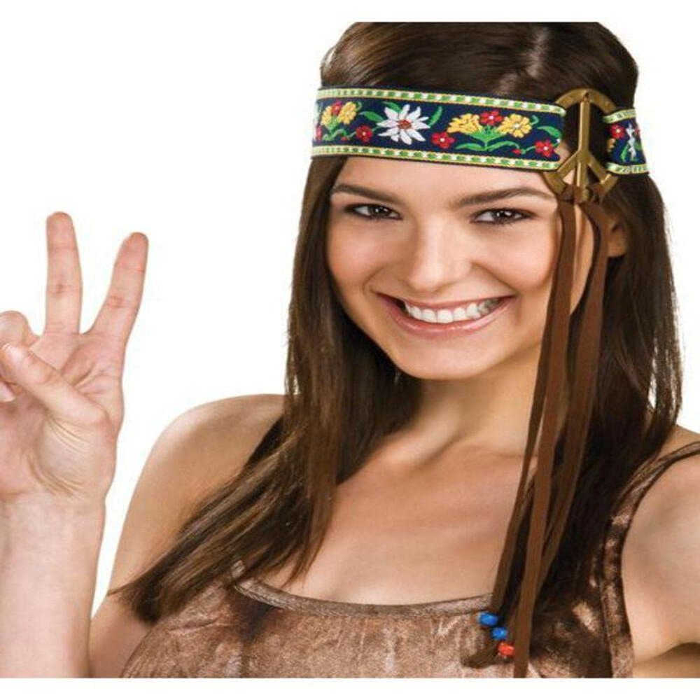 Rubies Costume Headband with Peace Sign Multi