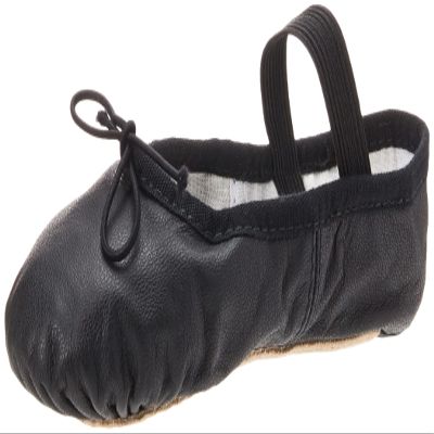 Bloch Dance Girl's Dansoft Full Sole Leather Ballet Slipper/Shoe, Black, 12.5 B US Little Kid