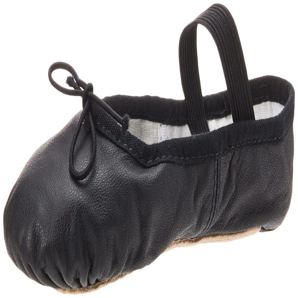 Bloch Dance Girl's Dansoft Full Sole Leather Ballet Slipper/Shoe, Black, 12.5 B US Little Kid