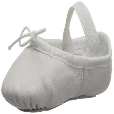 Bloch Dance Girl's Dansoft Full Sole Leather Ballet Slipper/Shoe, White, 13 Narrow Little Kid