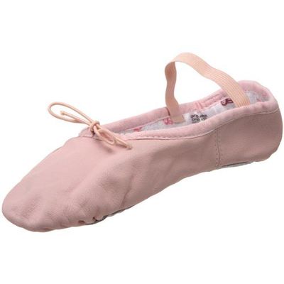 Bloch Girls Girl's Bunnyhop Full Sole Leather Ballet Slipper/Shoe Dance Shoes, Pink, 11.5 X-Narrow Little Kid US