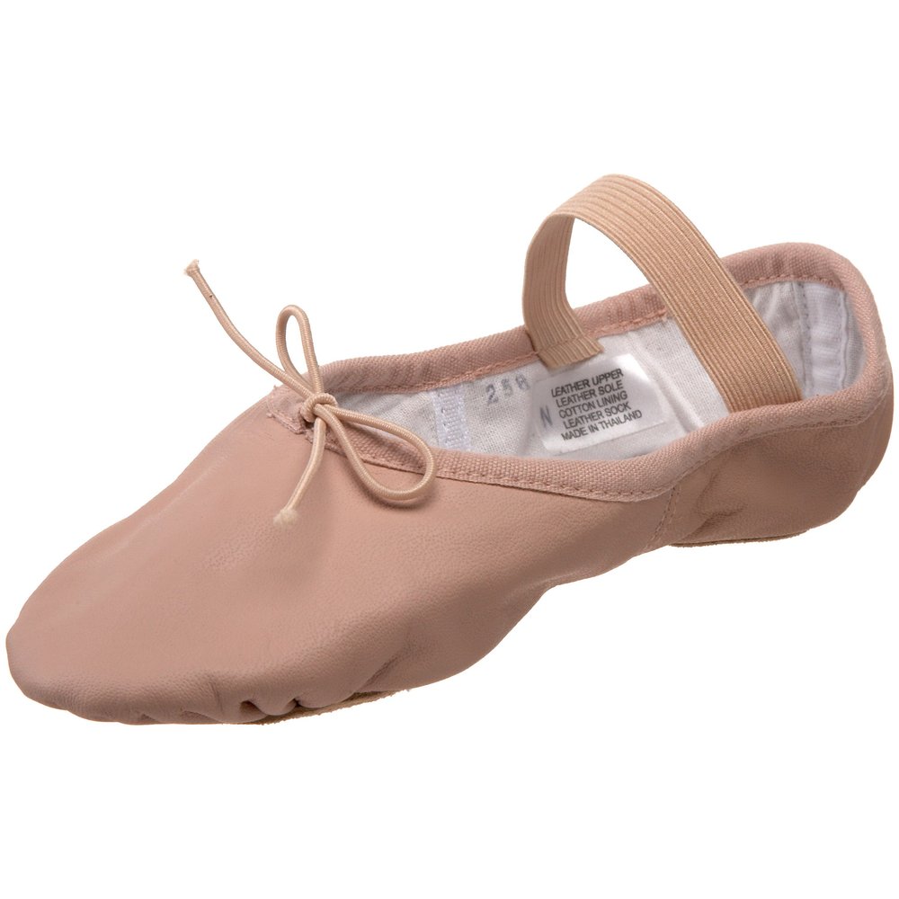 Bloch Girls Girl's Dansoft Ii Leather Split Sole Ballet Shoe/Slipper Dance Shoes, Pink, 1 Narrow Little Kid US