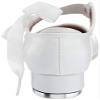 Bloch Girl's Annie Tyette Dance Shoe, Tap Shoe, Elastic Strap with Grosgrain Ribbon, Cushioned Insole, Non-Slip Sole, Techno Tap Plates Attached, Comfortable, High Durability, Superior Fit White view 3