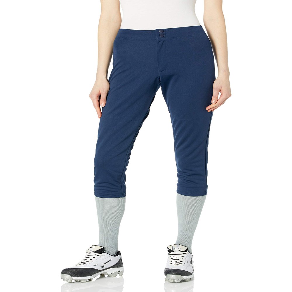 Intensity Women's Low Rise Double Knit Pant, Large, Navy