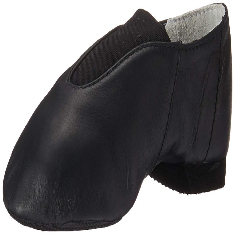 Bloch Girls' Super Jazz Leather Jazz Shoe, Black, 10.5 X US Little Kid