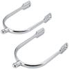 Kerbl Women's Drop-Shape Spurs with Straps - Metallic, 15 mm view 2