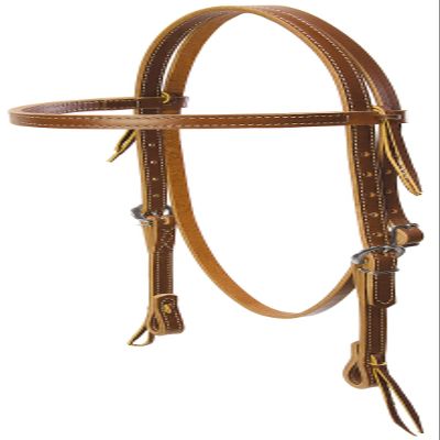 Weaver Leather Deluxe Latigo Leather Browband Headstall, Brown