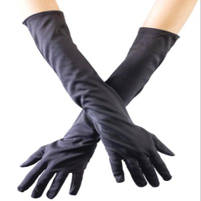 Holiday Times Unlimited Inc Girls' Long Gloves Black One Size