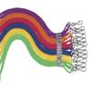 Sportime Braided Nylon Lanyards - Pack of 12 - Blue - 004705 view 2