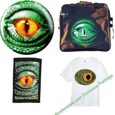 Bowlerstore Products Lizard Glow Bowling Ball Package (14lbs)