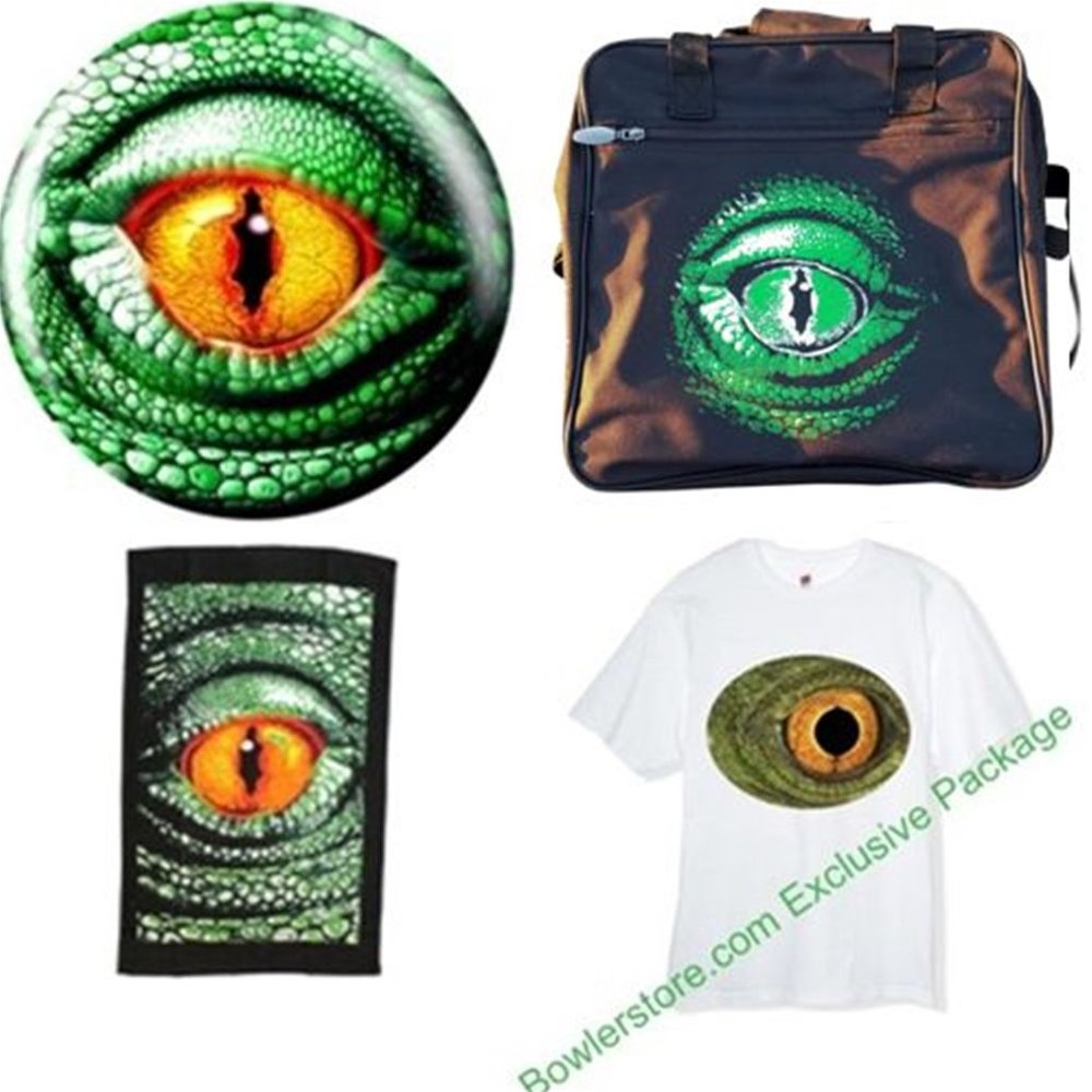 Bowlerstore Products Lizard Glow Bowling Ball Package (12lbs)