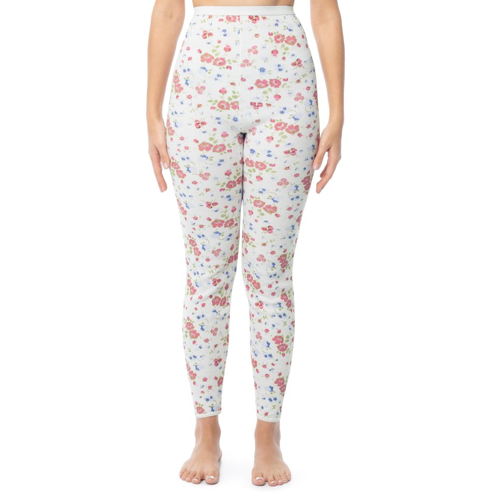 Indera Raschel-Knit Cotton Long Johns, Thermal Underwear for Women