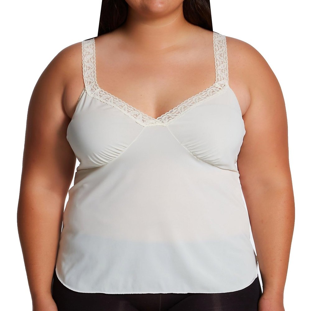 Shadowline Camisole with Stretch Lace Straps 40/Ivory