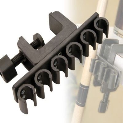 Joe Porper Portable 6 Cue Rack Pool/Billiards Stick Holder - Black