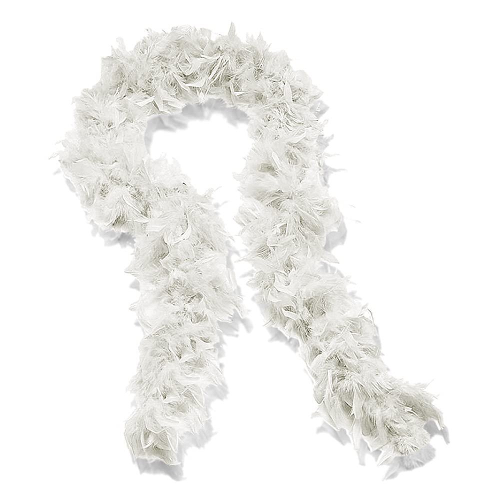 DelightBox White Feathered Boa, 72" 60g