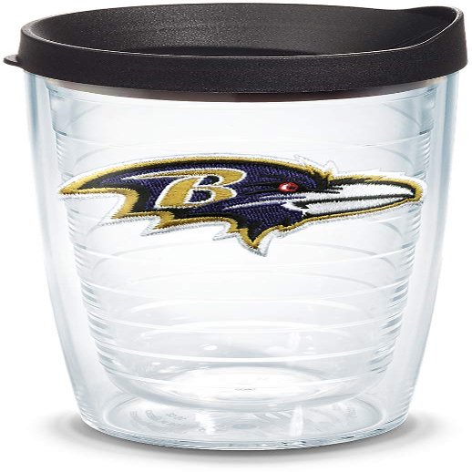 Tervis Made in USA Double Walled NFL Baltimore Ravens Insulated Tumbler Cup Keeps Drinks Cold & Hot, 16oz, Primary Logo