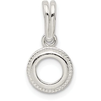 Sterling Silver Round Pendant Setting 3mm