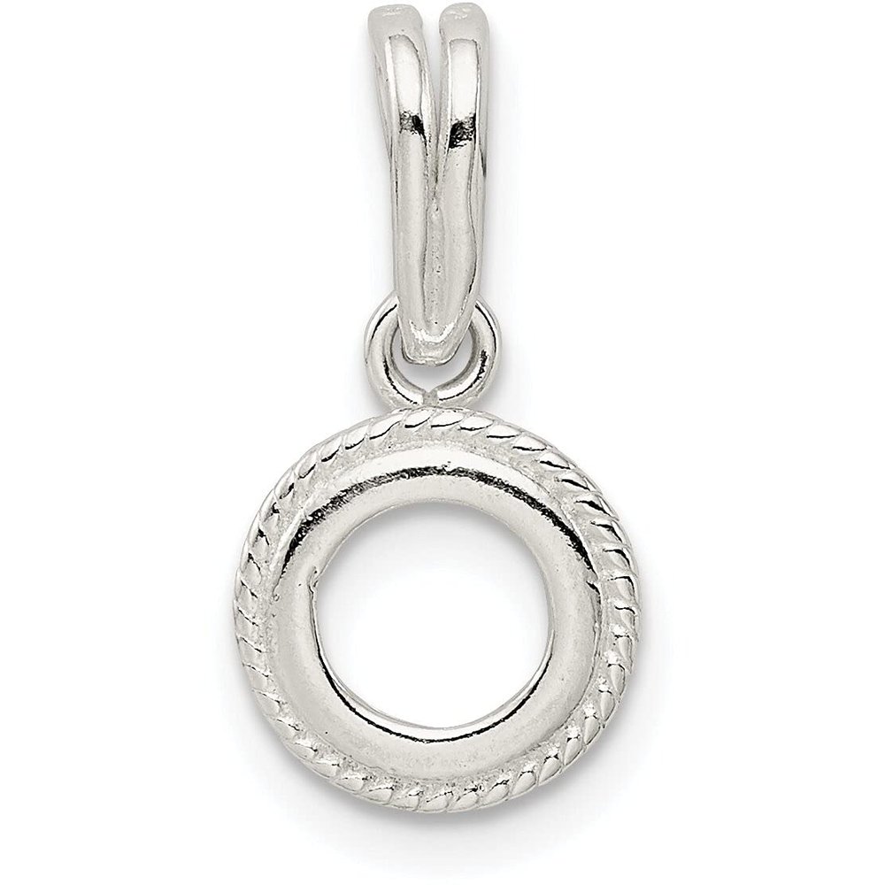 Sterling Silver Round Pendant Setting 3mm