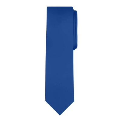 Jacob Alexander Boy's Regular Self Tie Prep Solid Color Necktie - Royal