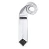 Jacob Alexander Boy's Regular Self Tie Prep Solid Color Necktie - White view 2