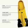 FINIS Z2 Gold Zoomers Swim Fins - Short Blade Training Fins for Strength & Speed - Natural Rubber Fit - Size C view 4