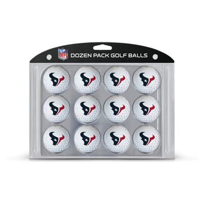 Team Golf NFL Houston Texans Golf Balls, 12 Pack Dozen Regulation Size Golf Balls, 12 Pack, Full Color Durable Team Imprint