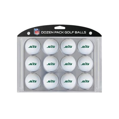 Team Golf NFL New York Jets Golf Balls, 12 Pack Dozen Regulation Size Golf Balls, 12 Pack, Full Color Durable Team Imprint