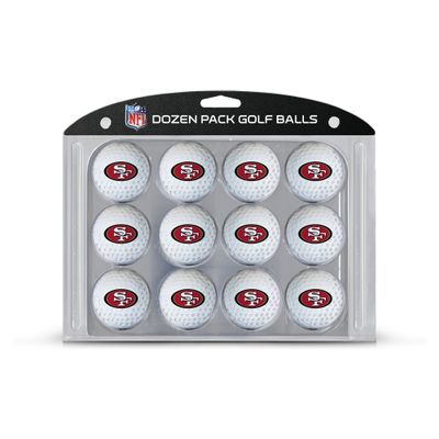 Team Golf NFL San Francisco 49ers Golf Balls, 12 Pack Dozen Regulation Size Golf Balls, 12 Pack, Full Color Durable Team Imprint