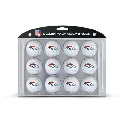 Team Golf NFL Denver Broncos Golf Balls, 12 Pack Dozen Regulation Size Golf Balls, 12 Pack, Full Color Durable Team Imprint