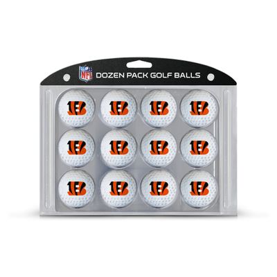 Team Golf NFL Cincinnati Bengals Golf Balls, 12 Pack Dozen Regulation Size Golf Balls, 12 Pack, Full Color Durable Team Imprint