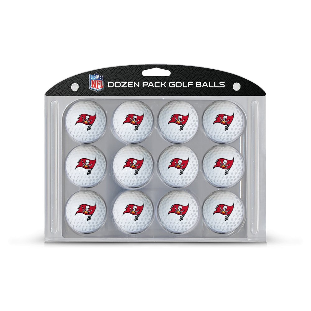 Team Golf NFL Tampa Bay Buccaneers Golf Balls, 12 Pack Dozen Regulation Size Golf Balls, 12 Pack, Full Color Durable Team Imprint