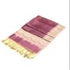 Sakkas Border Pattern Layered Reversible Woven Pashmina Shawl Scarf Wrap Stole - Mauve view 2