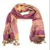 Sakkas Border Pattern Layered Reversible Woven Pashmina Shawl Scarf Wrap Stole - Mauve view 3