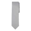 Jacob Alexander Boy's Regular Self Tie Prep Solid Color Necktie - Silver view 1